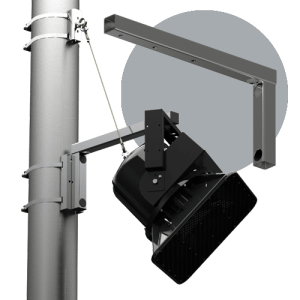 PM-SA-24</br><SPAN STYLE="color: #ff7e00; font-size: 12pt">Marine Grade Pole Mount Support Arm</span>