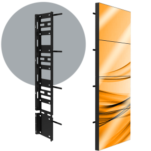 VWD 1X4</br><SPAN STYLE="color: #ff7e00; font-size: 12pt">Permanent 1X4 LCD Wall Mount</span>