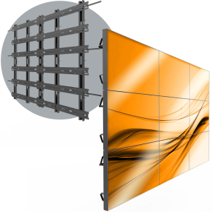 VWD 3X3</br><SPAN STYLE="color: #ff7e00; font-size: 12pt">Permanent 3X3 LCD Wall Mount</span>