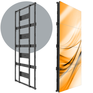 MVFS 1X4</br><SPAN STYLE="color: #ff7e00; font-size: 12pt">Modular 1X4 LCD Wall Mount</span>