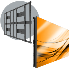 MVFS 2X2</br><SPAN STYLE="color: #ff7e00; font-size: 12pt">Modular 2X2 LCD Wall Mount</span>