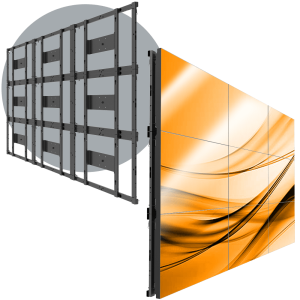 MVFS 3X3</br><SPAN STYLE="color: #ff7e00; font-size: 12pt">Modular 3X3 LCD Wall Mount</span>
