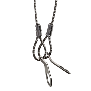 SC-040</br><SPAN STYLE="color: #ff7e00; font-size: 12pt">Safety Cable Silver</span>