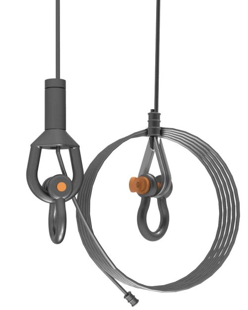 CC-096-S Adjustable Safety Cable Silver