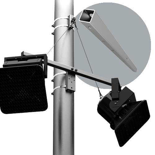 PM-DA-48-G Indoor/Outdoor Standard Pole Mount Dual Adapter