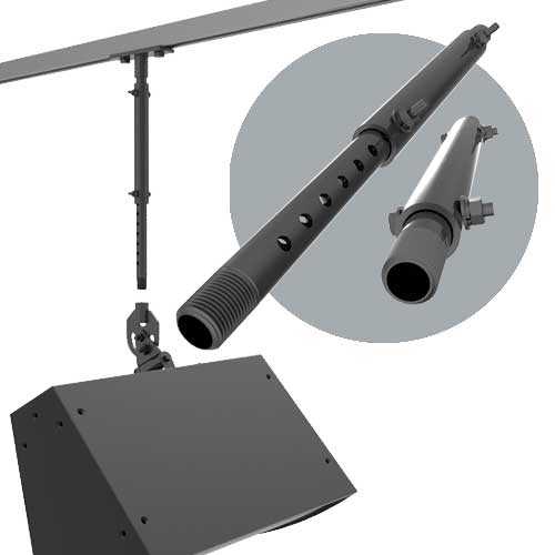 PIPE-150-2543 25-43 inch, 1.5 inch Telescoping Pipe Adapter