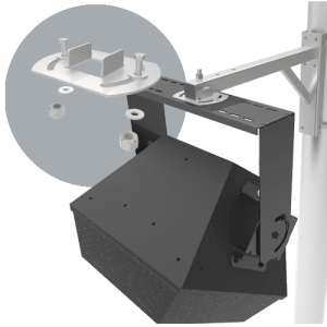 UB-QX-PM-ARB</br><SPAN STYLE="color: #ff7e00; font-size: 12pt">Pole Mount Adapter for EAW QX-300 & 500</span>