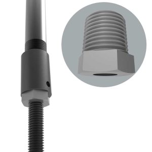 PIPE-514-513-PR 1/2 inch Threaded Pipe to 1/2 Rod Reducer
