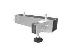 LED Ground Support Single Column Extension Silver